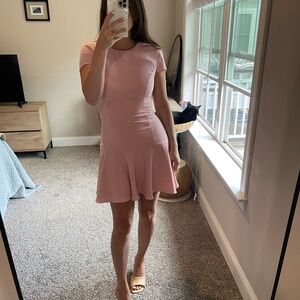 Amanda Uprichard Soft Pink Mini Dress